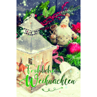Weihnachten Glückwunschkarte mit Umschlag Lampe, und...
