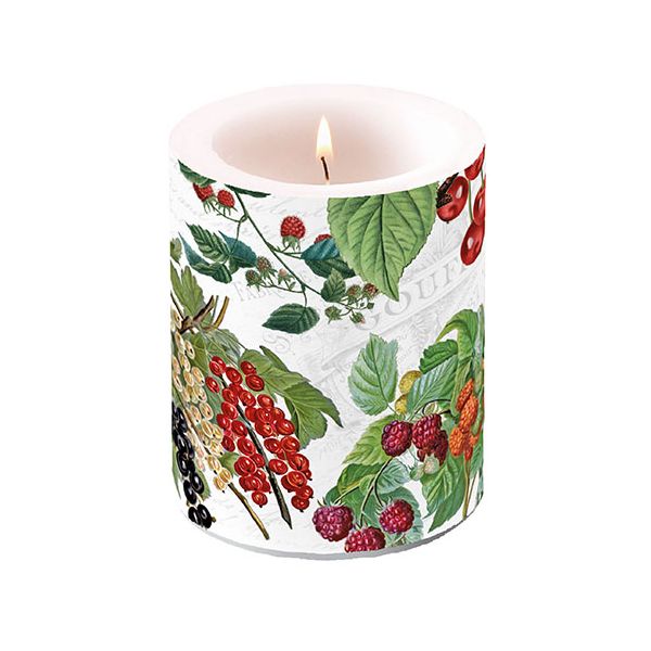 Kerze gross Candle Big Format: Ø 12 cm x 10 cm 1 Kerze pro Packung Fresh Fruits firsches Obst