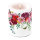 A - Kerze gross – Candle Big – Format: Ø 12 cm x 10 cm – Brenndauer: 75 Std. - 1 Kerze pro Packung - Flower Border White