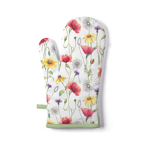 A Ofenhandschuh Format: 18 x 30 cm 1 Ofenhandschuh pro Packung Poppy Meadow Klatschmohnwiese