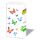 A Taschentücher 21,5 x 22 cm 4-lagig á 10 Stück pro Packung Colourful Butterflies bunte Schmetterlinge