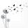 Servietten Lunch Pusteblume Schmetterlinge Trauer Blowing Away Black