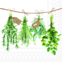 Servietten Lunch Fresh Herbs Frische Kräuter -33 x...