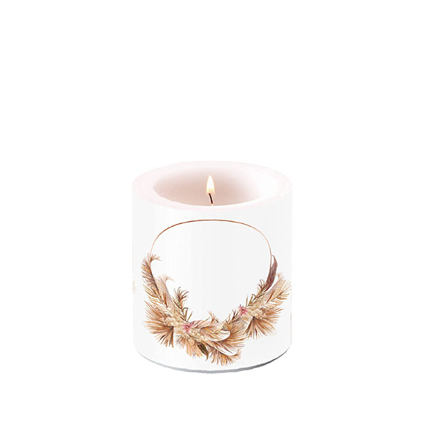 Kerze klein Candle small Format: Ø 7,5 cm x 9 cm 1 Kerze pro Packung Potpourri Ring Kranz