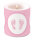 Kerze klein – Candle small – Format: Ø 7,5 cm x 9 cm – Brenndauer: 35 Std. - 1 Kerze pro Packung - Baby Steps Girl – Baby Schritte Mädchen