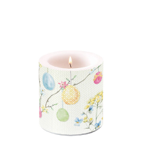 A Ostern Kerze klein Candle small Format: Ø 7,5 cm...