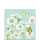 Cocktail Servietten 25 x 25 cm 3-lagig 20 Servietten Daisy Green FSC Mix Gänseblümchen grün
