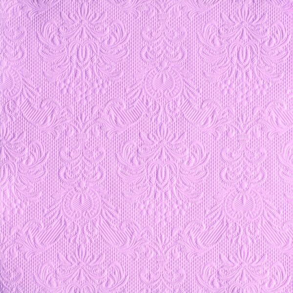 Serviette Dinner 40 x 40 cm 3-lagig 15 Servietten Elegance Rose rosa mit Prägung
