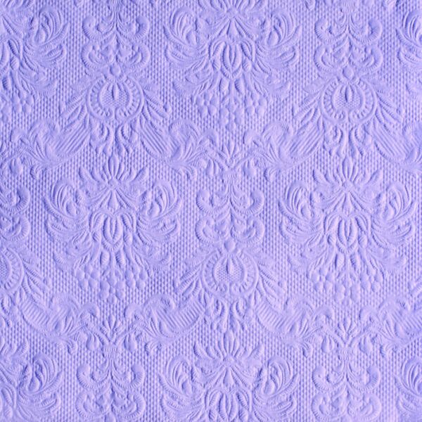 Servietten groß Dinner 40 x 40 cm 3-lagig 15 Servietten Elegance Lavender lavendel flieder mit Prägung