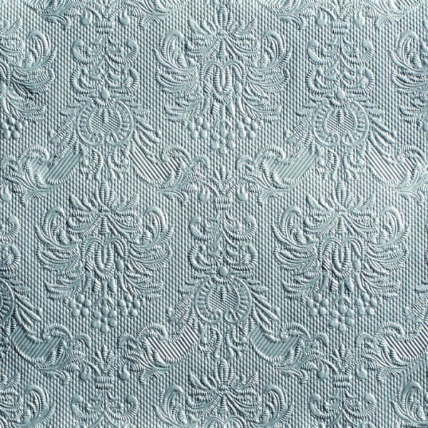 Serviette Dinner Format: 40 x 40 cm 3-lagig 15 Servietten Elegance Silver silber mit Prägung