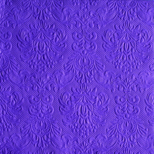 A-2026 Serviette Dinner Format: 40 x 40 cm 3-lagig 15 Servietten Elegance Purple purpur mit Prägung