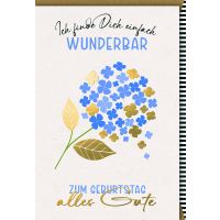 Geburtstag Glückwunschkarte mit Umschlag Blume...