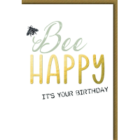 Geburtstag Glückwunschkarte mit Umschlag Bee happy