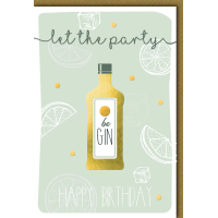 Geburtstag Glückwunschkarte mit Umschlag Let the...