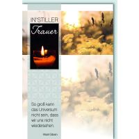 A Trauer Beileid Kondolenzkarte mit Umschlag In stiller...