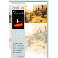 A Trauer Beileid Kondolenzkarte mit Umschlag In stiller...
