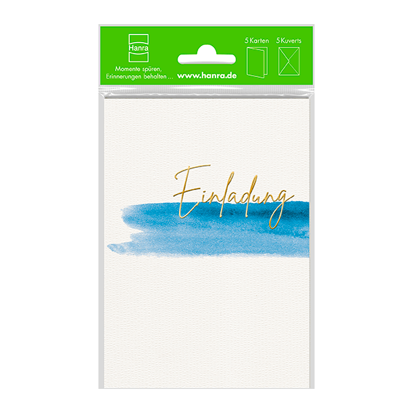 Danksagungen - 5 Stück im Topper -  5 Danksagungskarten mit Briefumschlägen - Format Karte: 10,5 x 14,8 cm