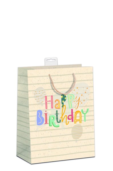 Geburtstag - Geschenktasche – Mittel - 18 x 23 x 10 cm - Happy Birthday - Skorpion