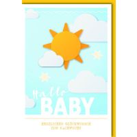 Geburt Baby Freudiges Ereignis Karte mit Umschlag Hallo...