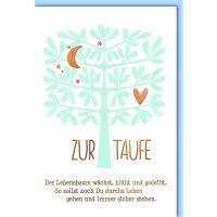 A Taufe Glückwunschkarte mit Umschlag Zur Taufe,...