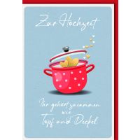 Hochzeitskarten Glückwunschkarte mit Umschlag Zur...