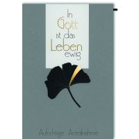 A Trauer Beileid Kondolenzkarte mit Umschlag In Gott ist...