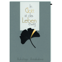 A Trauer Beileid Kondolenzkarte mit Umschlag In Gott ist...