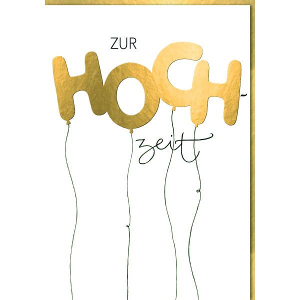 Hochzeitskarten A4 Glückwunschkarte mit Umschlag Hochzeitskarten Luftballonschrift