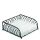 A-2026 Serviettenspender gross Napkin Holder big Format: 18 x 18 x 8 cm 1 Serviettenspender pro Packung Knotted Wire Big Black Draht Knoten schwarz