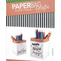 Allgemeine Wünsche PAPERBAGrüße Karte mit...