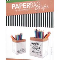 Allgemeine Wünsche PAPERBAGrüße Karte mit Umschlag Menschen wie Du machen die Welt um einen kostbaren Schatz reicher.
