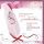 Geburtstag CraftArt Karte mit Umschlag Feder pink