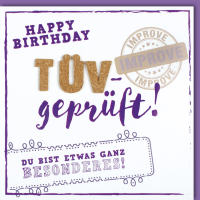 Geburtstag CraftArt Karte mit Umschlag Happy Birthday...