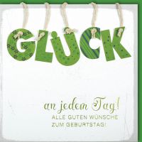 Geburstag CraftArt Quadratische Glückwunschkarte mit...