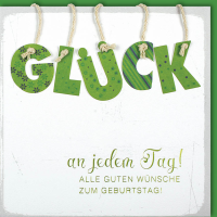Geburstag CraftArt Quadratische Glückwunschkarte mit...