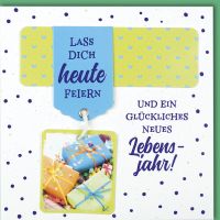 Geburstag CraftArt Quadratische Glückwunschkarte mit...