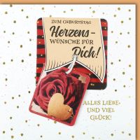 Geburstag CraftArt Quadratische Glückwunschkarte mit...