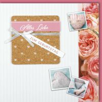 Geburstag CraftArt Quadratische Glückwunschkarte mit...