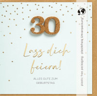 30.Geburtstag – Moments Collection - Karte mit...