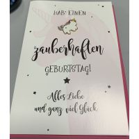 Geburtstag Lucky Pins Karte mit Umschlag Hab einen...