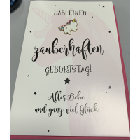 Geburtstag Lucky Pins Karte mit Umschlag Hab einen...