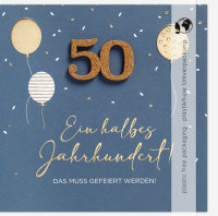 50.Geburtstag – Moments Collection - Karte mit...