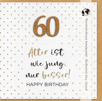 60.Geburtstag - Moments Collection - Karte mit...