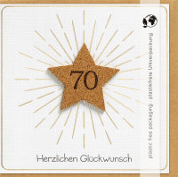 70.Geburtstag – Moments Collection - Karte mit...