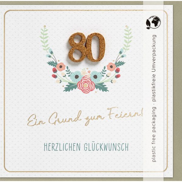 Spruch Zum 80 Geburtstag Karte