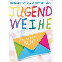 Jugendweihe - Geldkarte - Glückwunschkarte im Format...