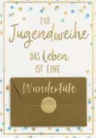 Jugendweihe - Geldkarte mit Umschlag - Format: 11,5 x 17...