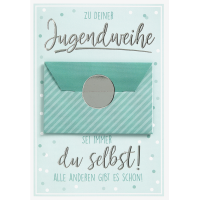 Jugendweihe - Geldkarte - Glückwunschkarte im Format...