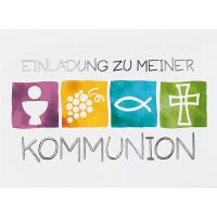 Kommunion 5 Einladungskarten zur Kommunion mit...