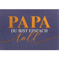 A Vatertag Papa du bist einfach toll Grußkarte mit...